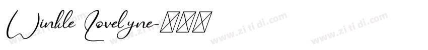 Winkle Lovelyne字体转换